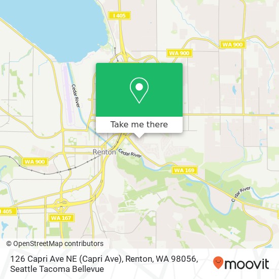 126 Capri Ave NE (Capri Ave), Renton, WA 98056 map