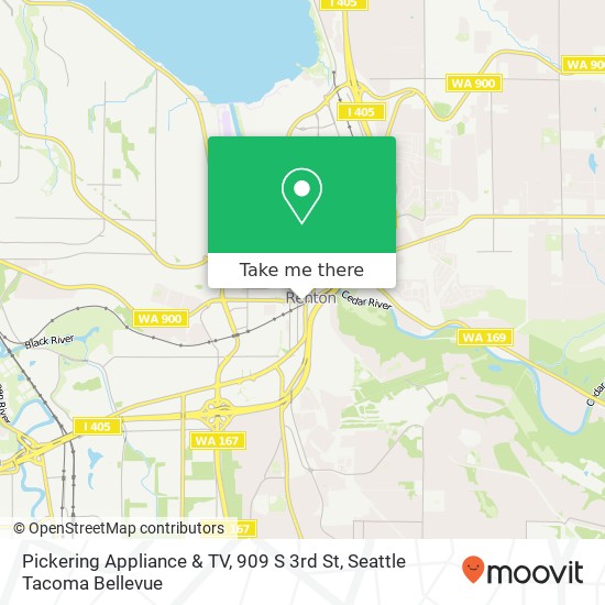 Mapa de Pickering Appliance & TV, 909 S 3rd St