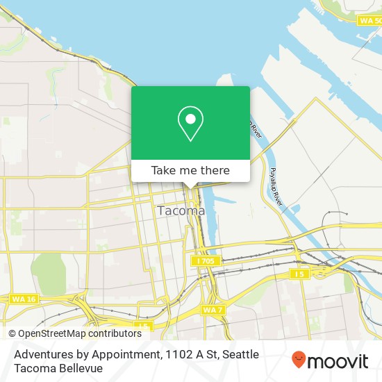 Adventures by Appointment, 1102 A St map