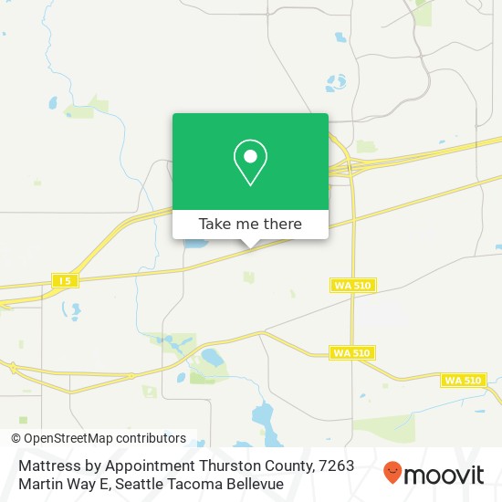 Mattress by Appointment Thurston County, 7263 Martin Way E map