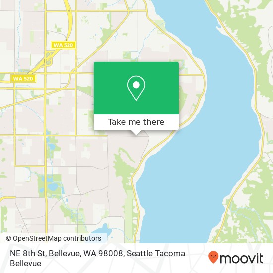 NE 8th St, Bellevue, WA 98008 map