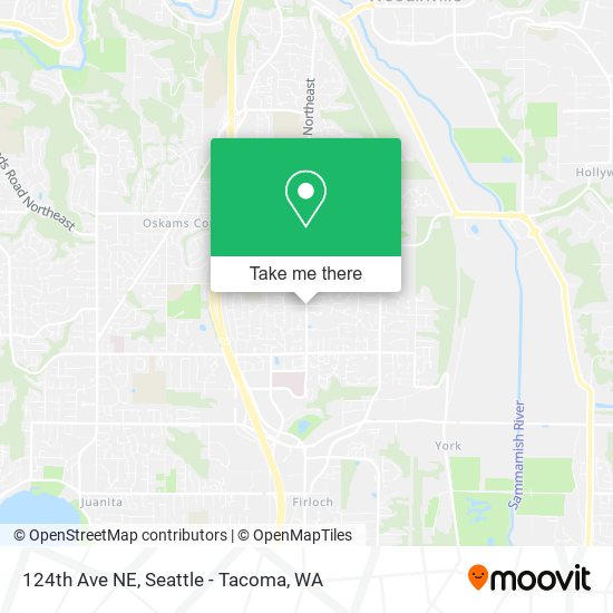 124th Ave NE map