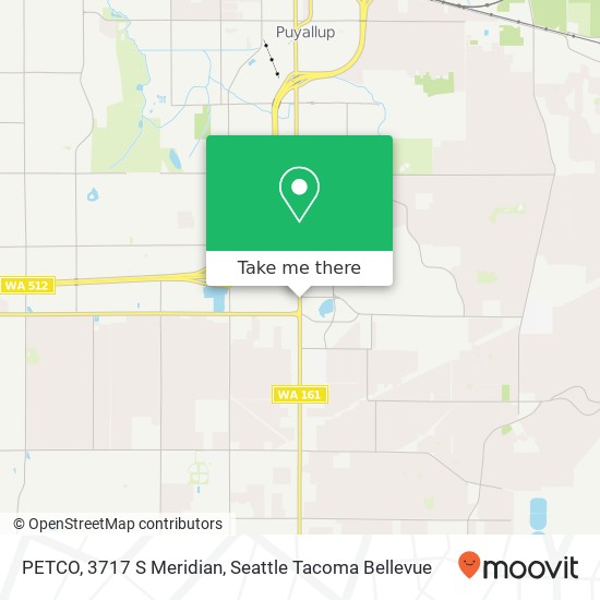 Mapa de PETCO, 3717 S Meridian