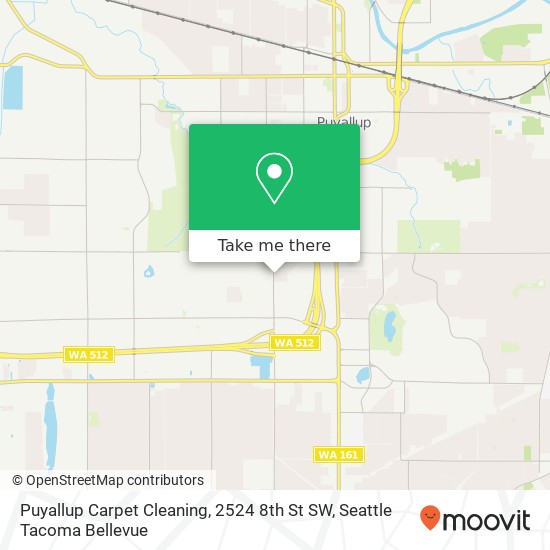 Mapa de Puyallup Carpet Cleaning, 2524 8th St SW