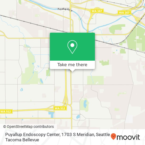 Mapa de Puyallup Endoscopy Center, 1703 S Meridian