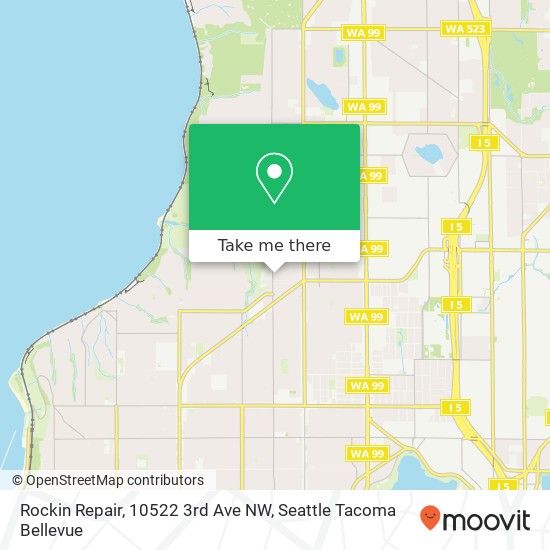 Rockin Repair, 10522 3rd Ave NW map