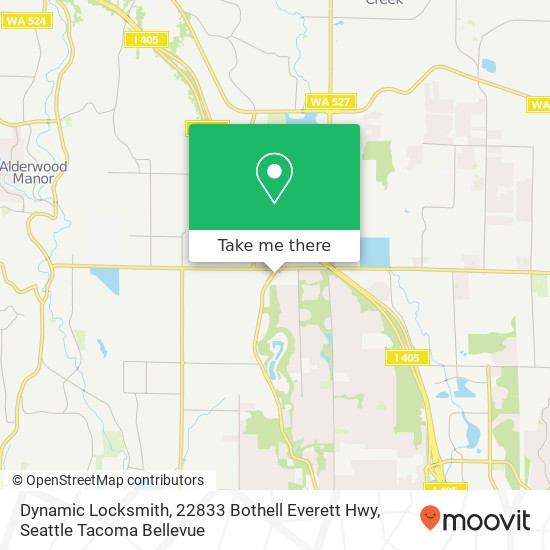 Mapa de Dynamic Locksmith, 22833 Bothell Everett Hwy