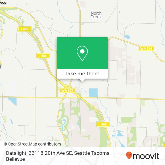 Mapa de Datalight, 22118 20th Ave SE
