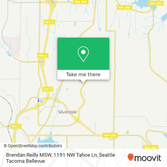 Mapa de Brendan Reilly MSW, 1191 NW Tahoe Ln