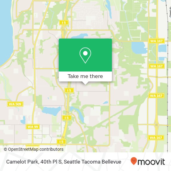 Mapa de Camelot Park, 40th Pl S