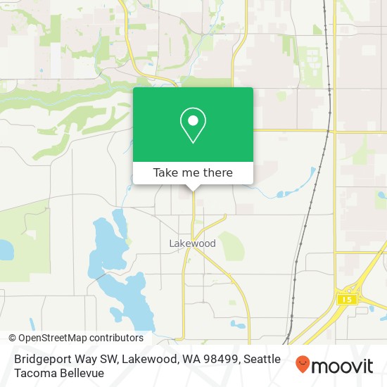 Mapa de Bridgeport Way SW, Lakewood, WA 98499