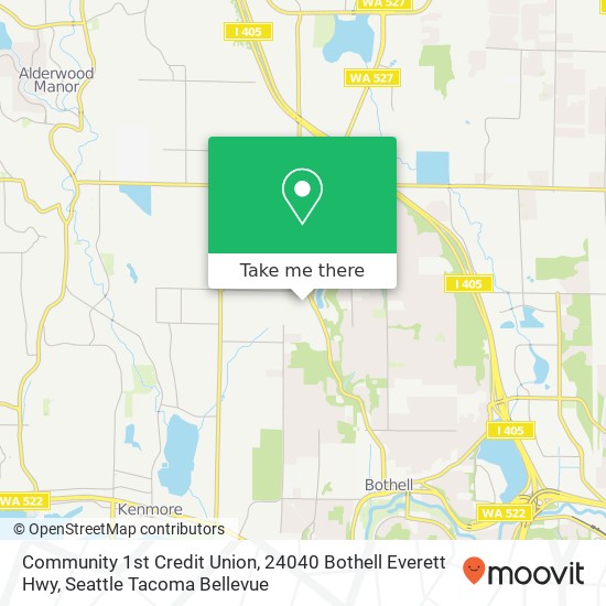 Community 1st Credit Union, 24040 Bothell Everett Hwy map