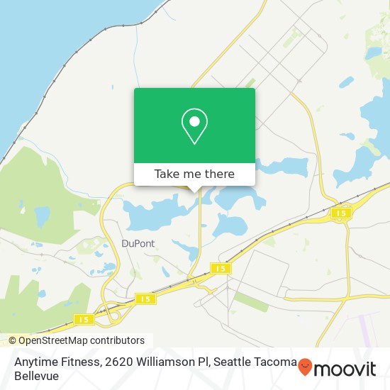 Mapa de Anytime Fitness, 2620 Williamson Pl