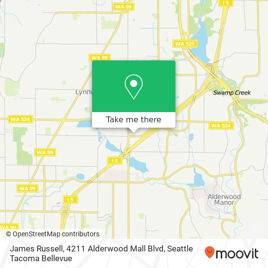 Mapa de James Russell, 4211 Alderwood Mall Blvd