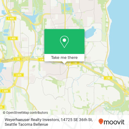 Weyerhaeuser Realty Investors, 14725 SE 36th St map