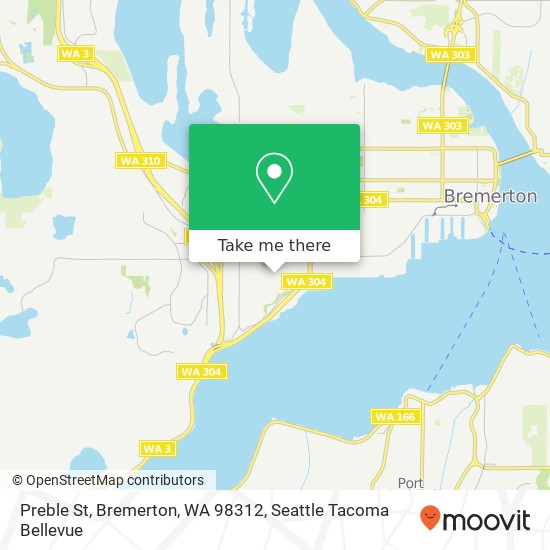 Mapa de Preble St, Bremerton, WA 98312