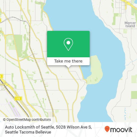 Mapa de Auto Locksmith of Seattle, 5028 Wilson Ave S