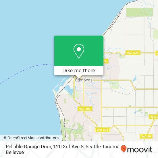 Mapa de Reliable Garage Door, 120 3rd Ave S