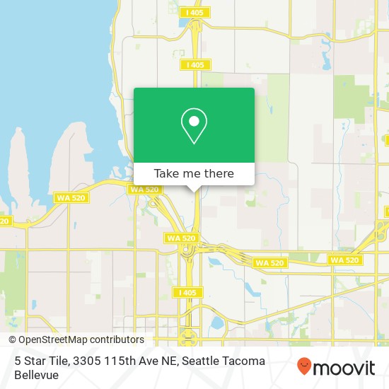 Mapa de 5 Star Tile, 3305 115th Ave NE