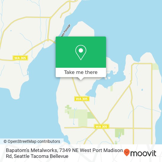 Bapatom's Metalworks, 7349 NE West Port Madison Rd map