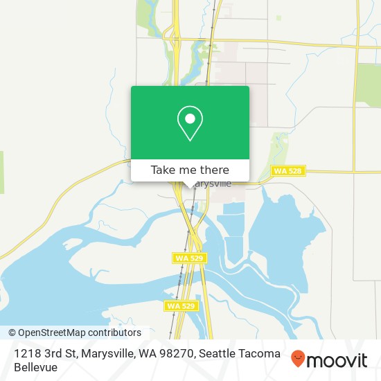 Mapa de 1218 3rd St, Marysville, WA 98270