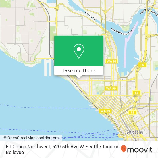 Mapa de Fit Coach Northwest, 620 5th Ave W