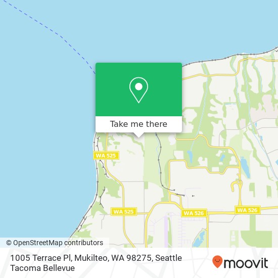 Mapa de 1005 Terrace Pl, Mukilteo, WA 98275