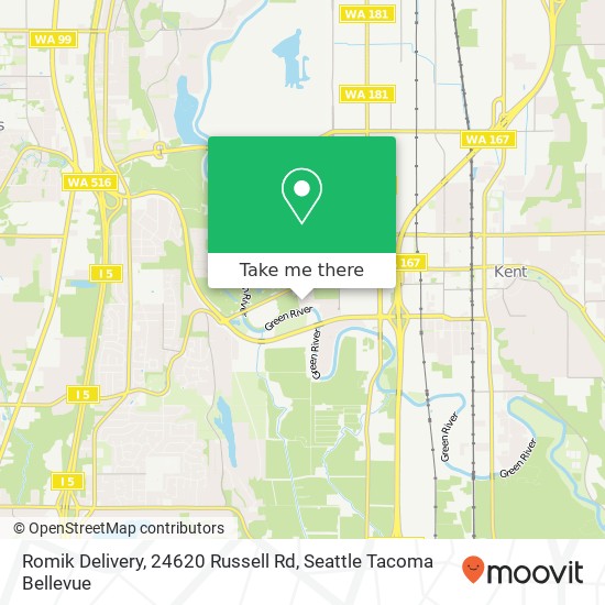Romik Delivery, 24620 Russell Rd map