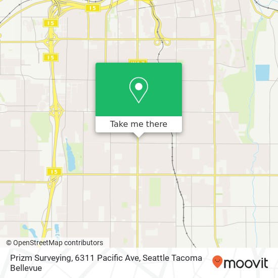 Mapa de Prizm Surveying, 6311 Pacific Ave