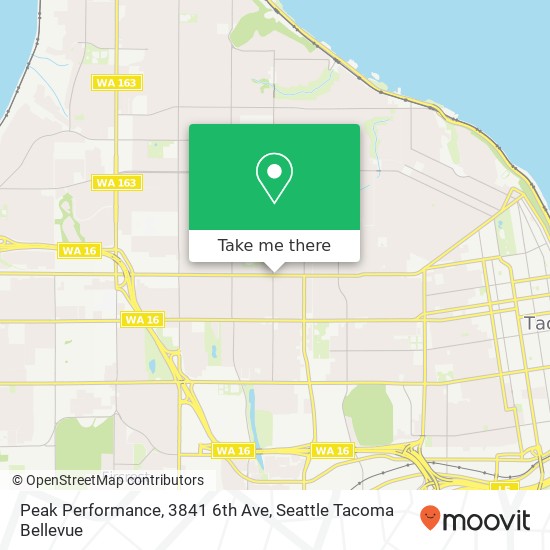 Peak Performance, 3841 6th Ave map