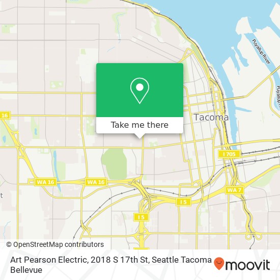 Mapa de Art Pearson Electric, 2018 S 17th St
