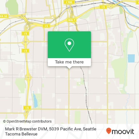 Mapa de Mark R Brewster DVM, 5039 Pacific Ave