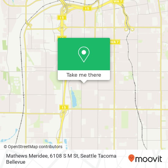 Mapa de Mathews Meridee, 6108 S M St