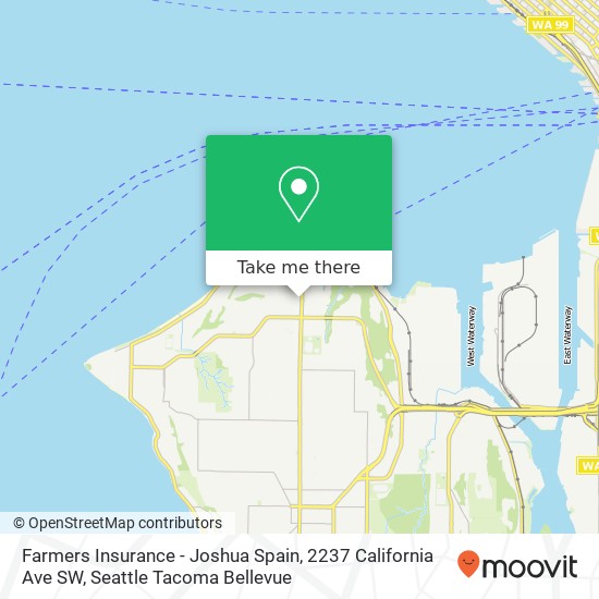 Farmers Insurance - Joshua Spain, 2237 California Ave SW map
