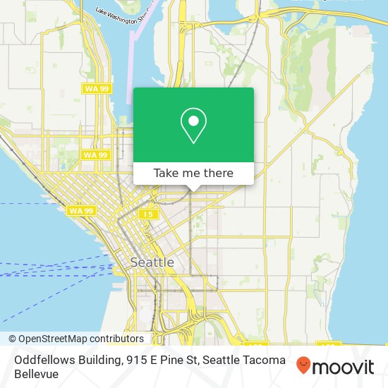 Mapa de Oddfellows Building, 915 E Pine St