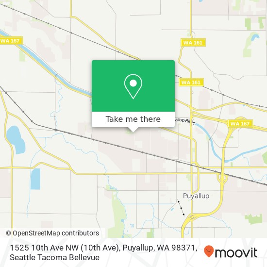 Mapa de 1525 10th Ave NW (10th Ave), Puyallup, WA 98371