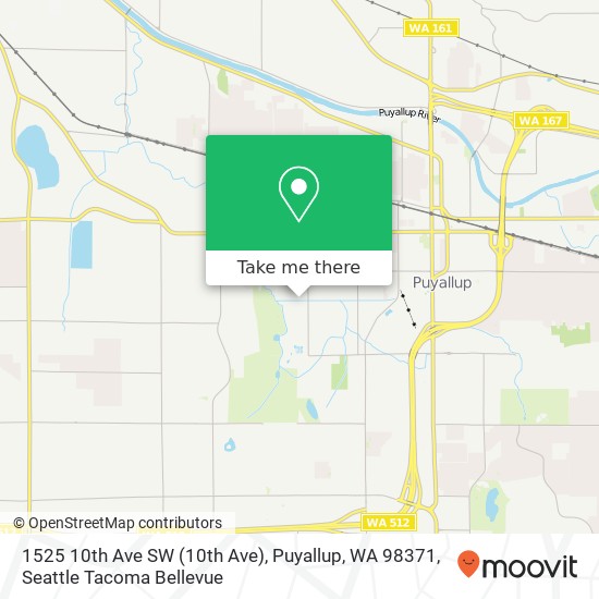 Mapa de 1525 10th Ave SW (10th Ave), Puyallup, WA 98371