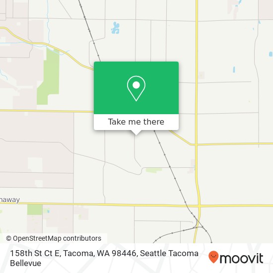 Mapa de 158th St Ct E, Tacoma, WA 98446