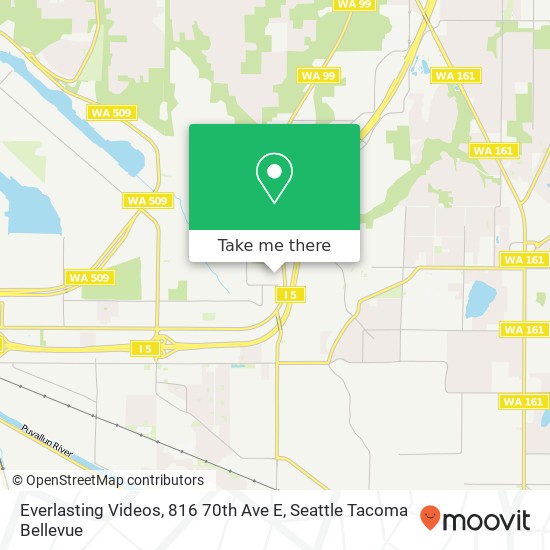 Mapa de Everlasting Videos, 816 70th Ave E