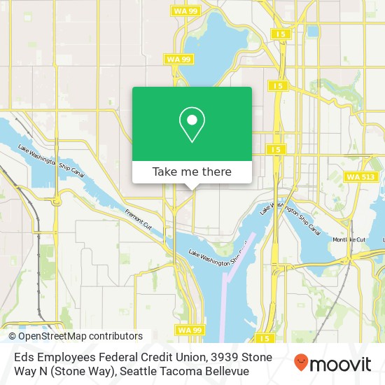 Mapa de Eds Employees Federal Credit Union, 3939 Stone Way N