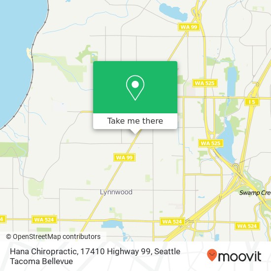 Hana Chiropractic, 17410 Highway 99 map