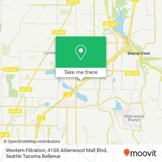 Mapa de Western Filtration, 4100 Alderwood Mall Blvd