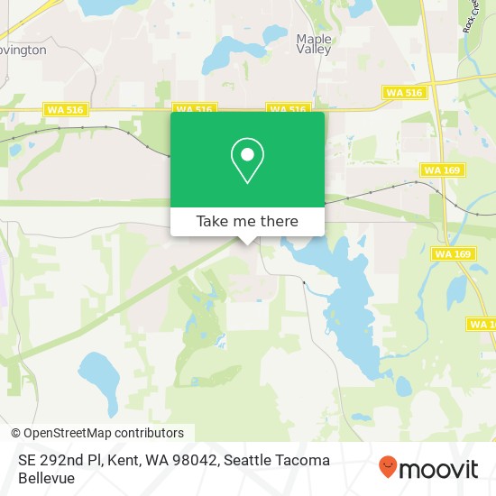 Mapa de SE 292nd Pl, Kent, WA 98042