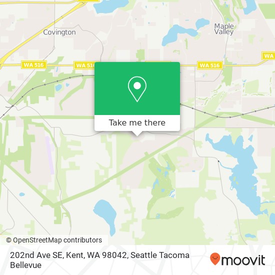 Mapa de 202nd Ave SE, Kent, WA 98042