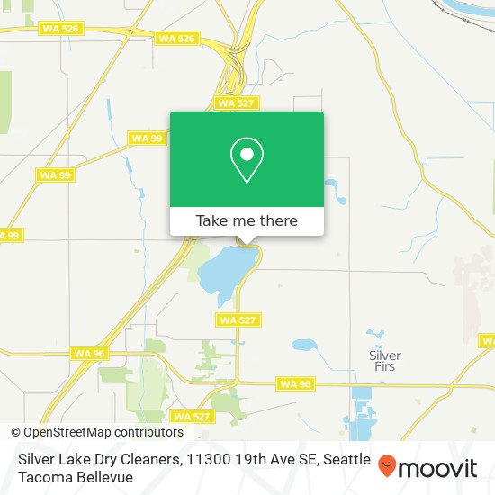 Mapa de Silver Lake Dry Cleaners, 11300 19th Ave SE