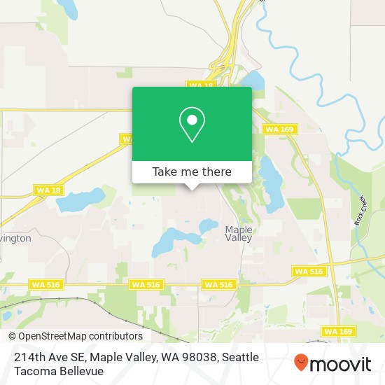 214th Ave SE, Maple Valley, WA 98038 map