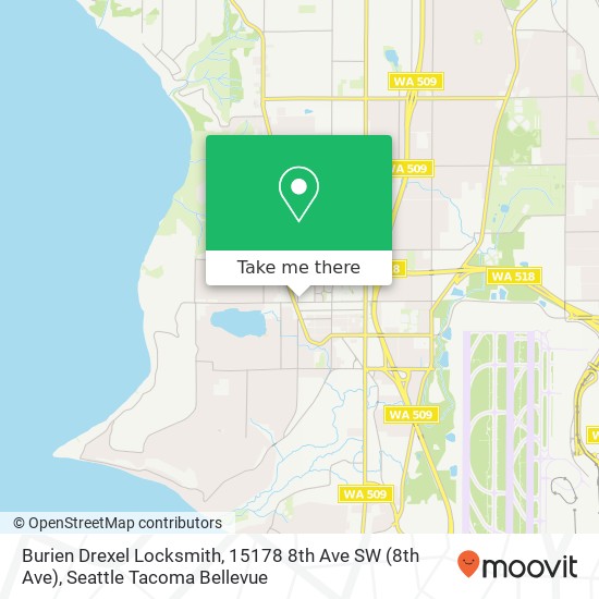 Burien Drexel Locksmith, 15178 8th Ave SW map