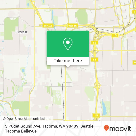 S Puget Sound Ave, Tacoma, WA 98409 map