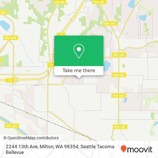 Mapa de 2244 13th Ave, Milton, WA 98354