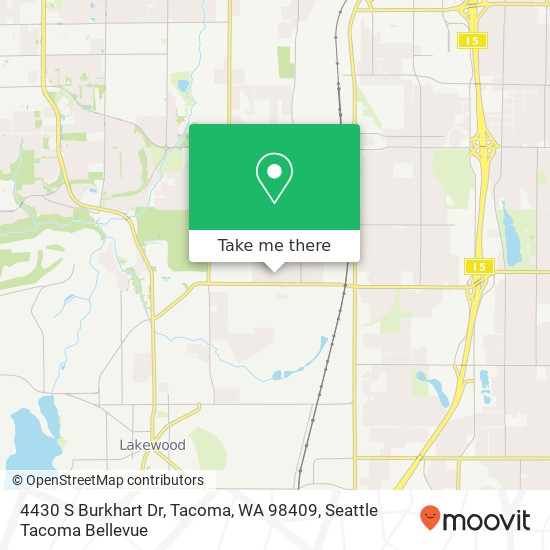 4430 S Burkhart Dr, Tacoma, WA 98409 map